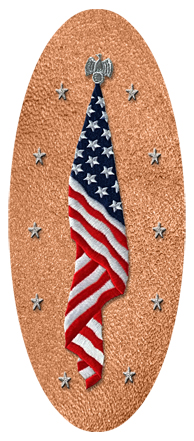 Flag at Rest Shimmer Copper